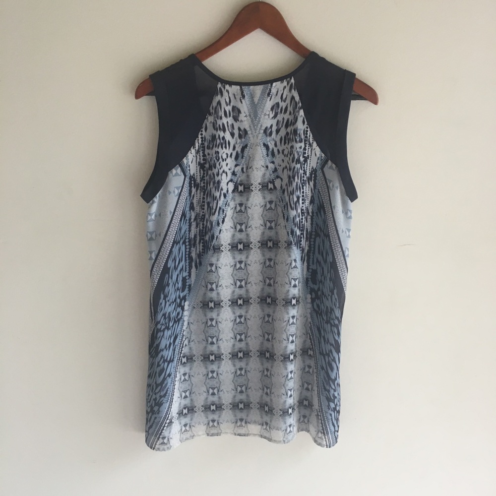 cAbi animal print top fully lined size small - Picture 2 of 10